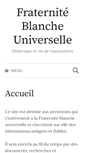 Mobile Screenshot of fraternite-blanche-universelle.org